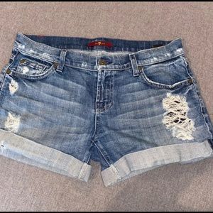 7 for all mankind shorts size 26